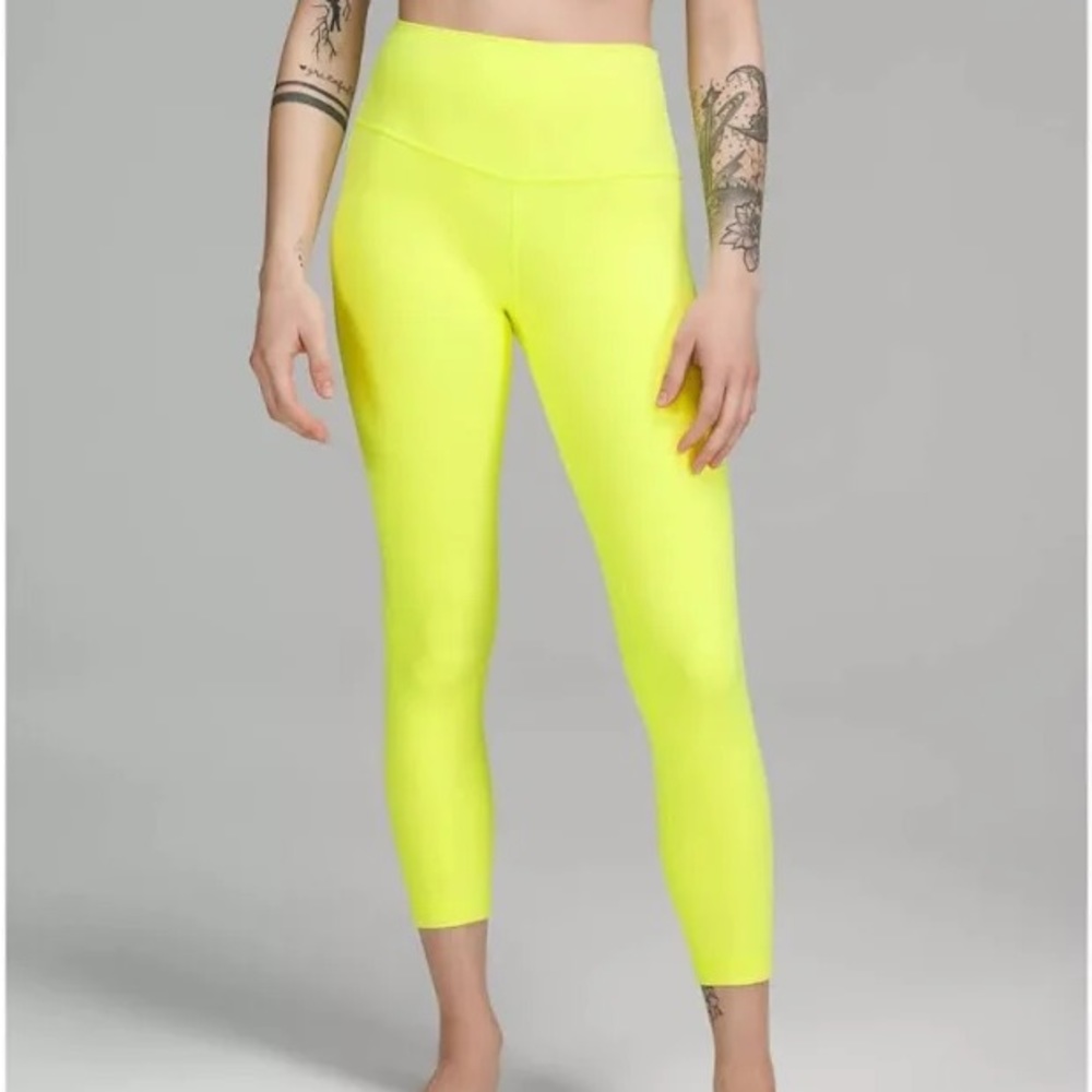Electric Lemon Lululemon Align 21” Size 2